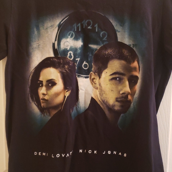 Demi Lovato & Nick Jonas 2016 Tour T-Shirt Black S - Picture 2 of 5